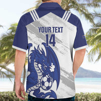 Bosnia and Herzegovina Football Custom Hawaiian Shirt Go Zmajevi Mi smo uz vas White Version - Wonder Print Shop