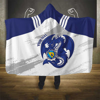 Bosnia and Herzegovina Football Custom Hooded Blanket Go Zmajevi Mi smo uz vas White Version - Wonder Print Shop