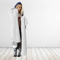 Bosnia and Herzegovina Football Custom Hooded Blanket Go Zmajevi Mi smo uz vas White Version - Wonder Print Shop