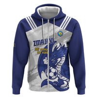 Bosnia and Herzegovina Football Custom Hoodie Go Zmajevi Mi smo uz vas White Version - Wonder Print Shop