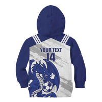 Bosnia and Herzegovina Football Custom Kid Hoodie Go Zmajevi Mi smo uz vas White Version - Wonder Print Shop