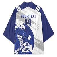 Bosnia and Herzegovina Football Custom Kimono Go Zmajevi Mi smo uz vas White Version - Wonder Print Shop