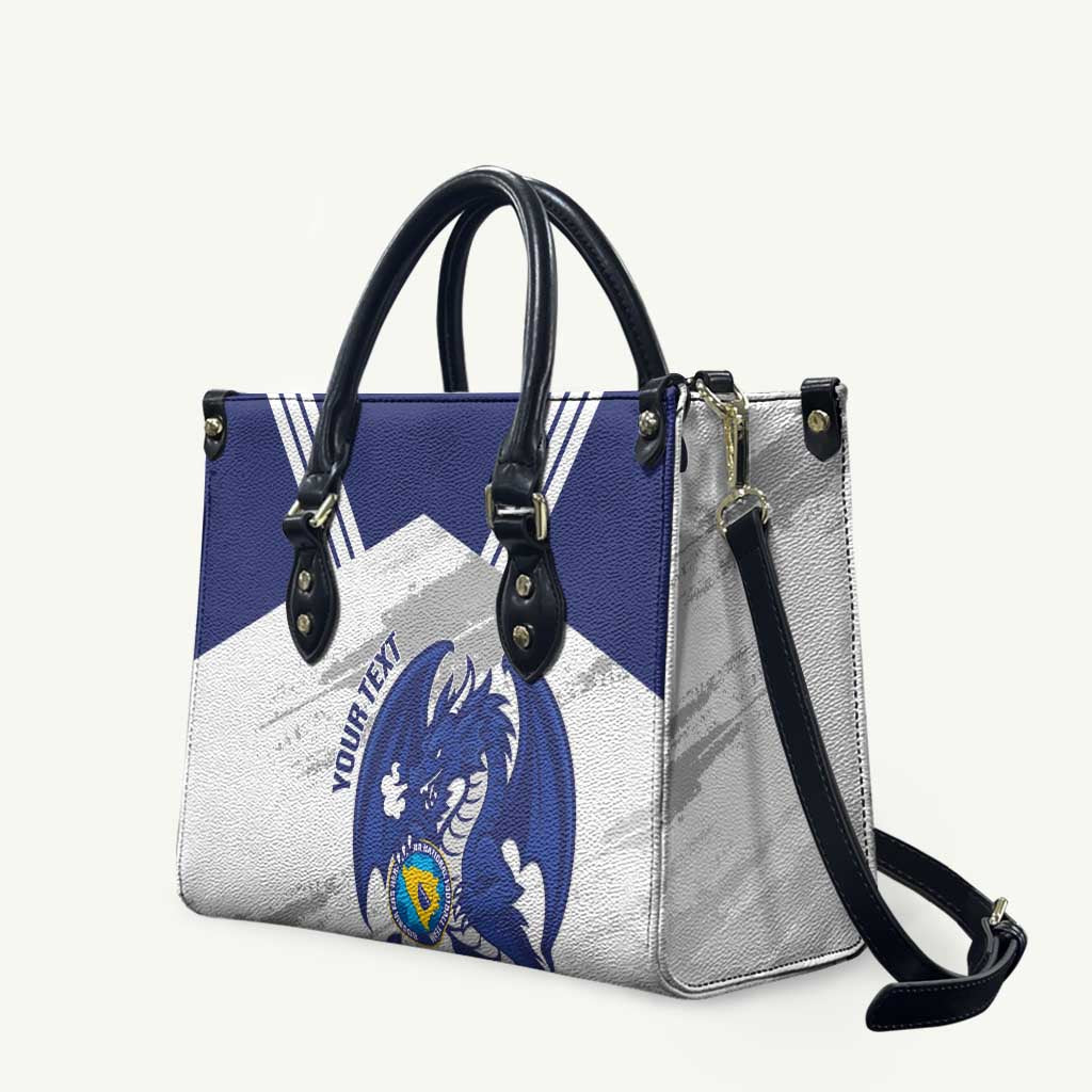 Bosnia and Herzegovina Football Custom Leather Bag Go Zmajevi Mi smo uz vas White Version - Wonder Print Shop