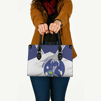 Bosnia and Herzegovina Football Custom Leather Bag Go Zmajevi Mi smo uz vas White Version - Wonder Print Shop