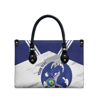 Bosnia and Herzegovina Football Custom Leather Bag Go Zmajevi Mi smo uz vas White Version - Wonder Print Shop