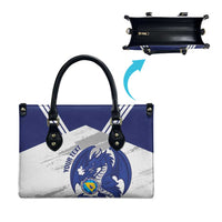 Bosnia and Herzegovina Football Custom Leather Bag Go Zmajevi Mi smo uz vas White Version - Wonder Print Shop