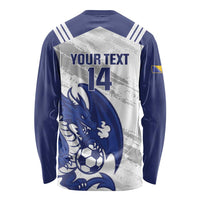 Bosnia and Herzegovina Football Custom Long Sleeve Shirt Go Zmajevi Mi smo uz vas White Version - Wonder Print Shop