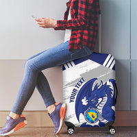 Bosnia and Herzegovina Football Custom Luggage Cover Go Zmajevi Mi smo uz vas White Version - Wonder Print Shop