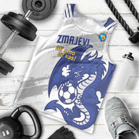 Bosnia and Herzegovina Football Custom Men Tank Top Go Zmajevi Mi smo uz vas White Version - Wonder Print Shop