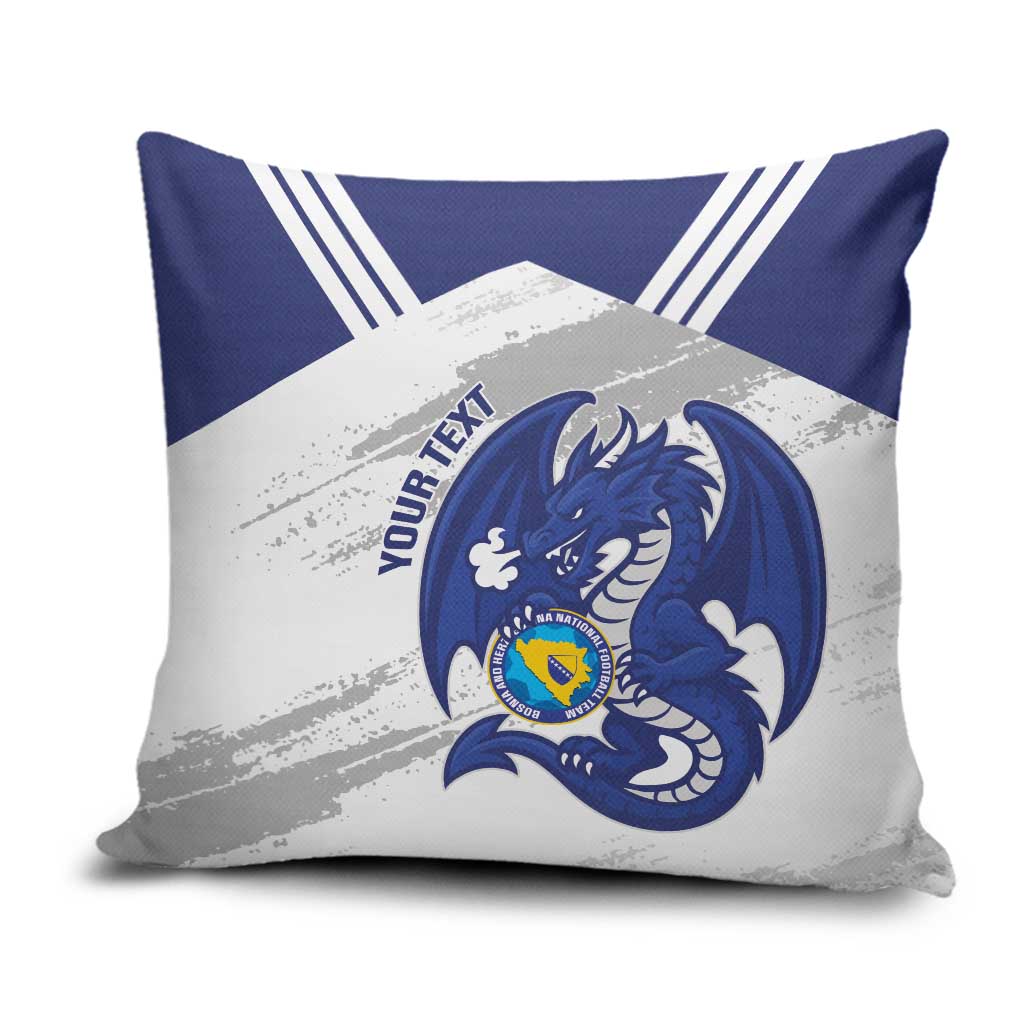 Bosnia and Herzegovina Football Custom Pillow Cover Go Zmajevi Mi smo uz vas White Version - Wonder Print Shop