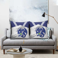 Bosnia and Herzegovina Football Custom Pillow Cover Go Zmajevi Mi smo uz vas White Version - Wonder Print Shop