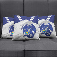 Bosnia and Herzegovina Football Custom Pillow Cover Go Zmajevi Mi smo uz vas White Version - Wonder Print Shop