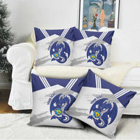 Bosnia and Herzegovina Football Custom Pillow Cover Go Zmajevi Mi smo uz vas White Version - Wonder Print Shop