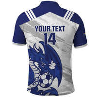 Bosnia and Herzegovina Football Custom Polo Shirt Go Zmajevi Mi smo uz vas White Version - Wonder Print Shop