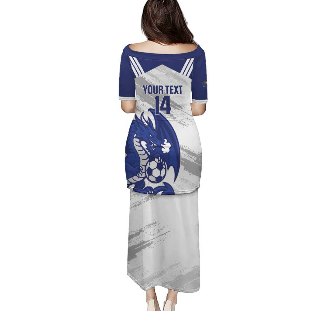 Bosnia and Herzegovina Football Custom Puletasi Go Zmajevi Mi smo uz vas White Version - Wonder Print Shop