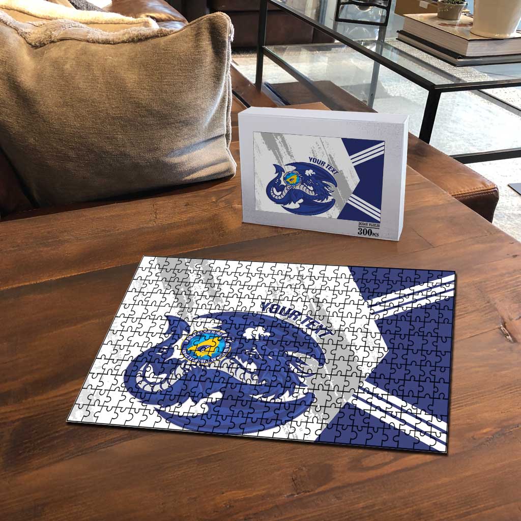 Bosnia and Herzegovina Football Custom Puzzle Go Zmajevi Mi smo uz vas White Version - Wonder Print Shop