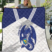Bosnia and Herzegovina Football Custom Quilt Go Zmajevi Mi smo uz vas White Version - Wonder Print Shop