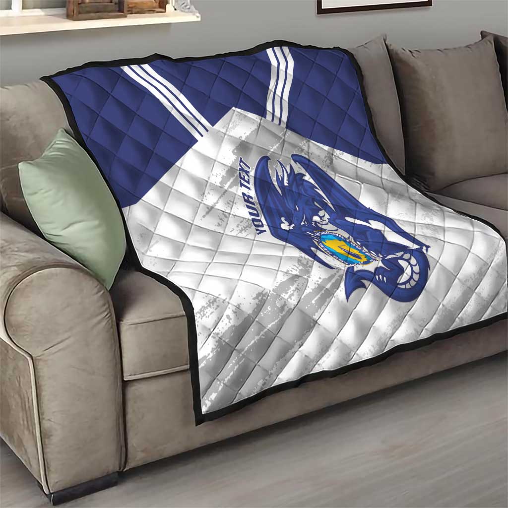 Bosnia and Herzegovina Football Custom Quilt Go Zmajevi Mi smo uz vas White Version - Wonder Print Shop