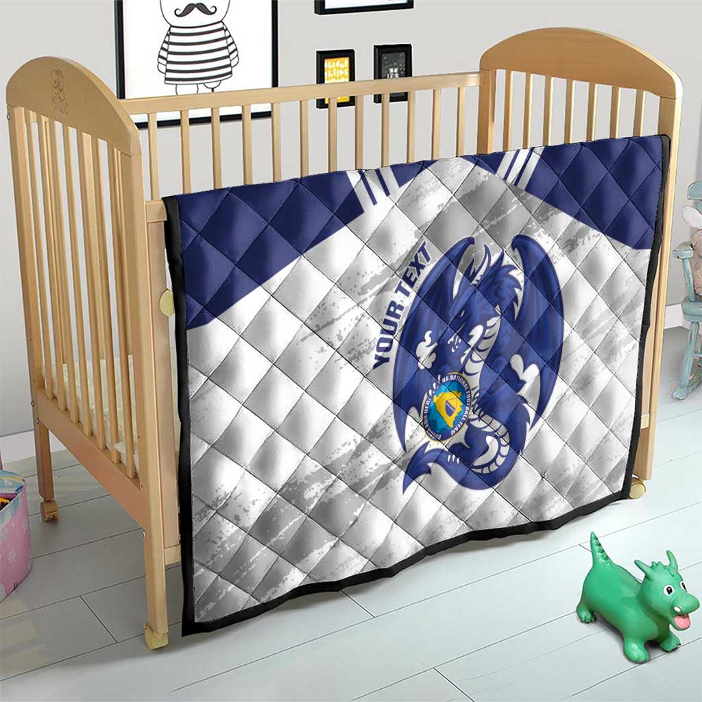 Bosnia and Herzegovina Football Custom Quilt Go Zmajevi Mi smo uz vas White Version - Wonder Print Shop