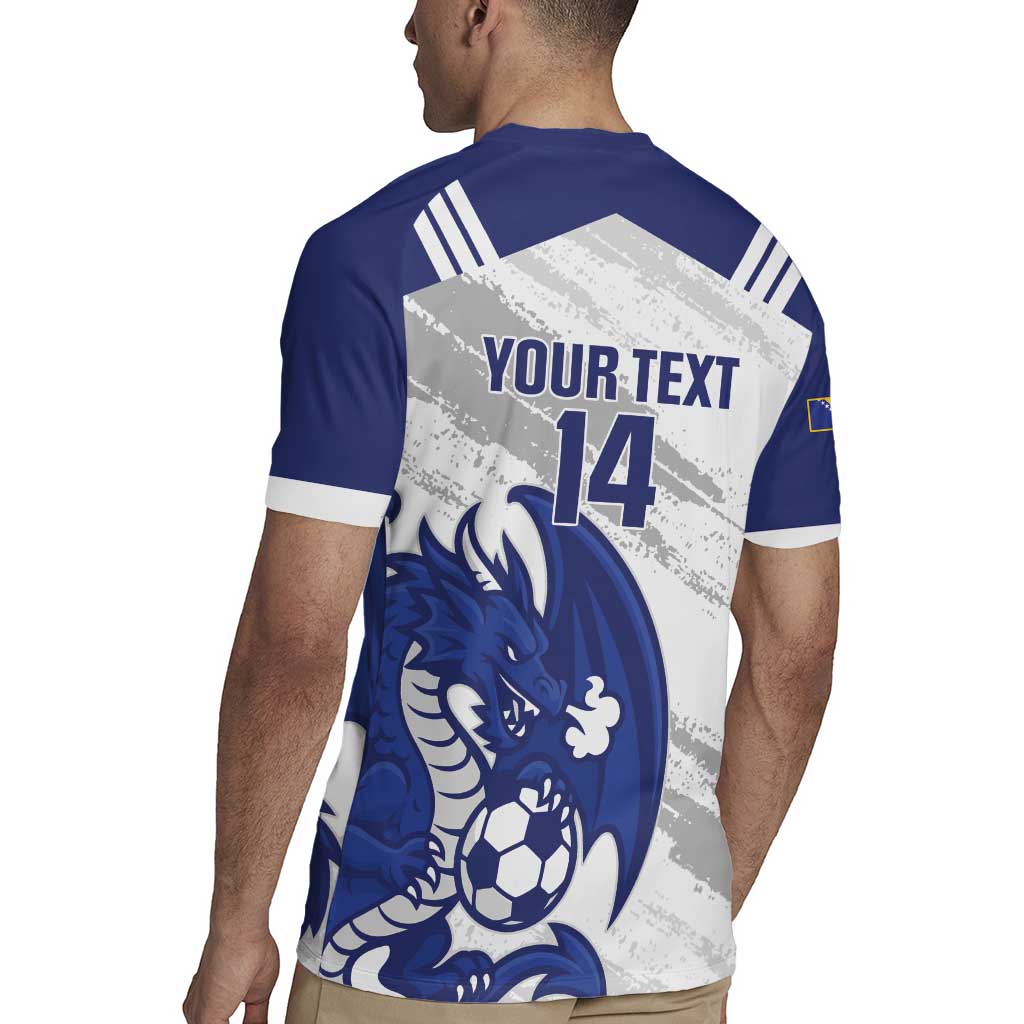 Bosnia and Herzegovina Football Custom Rugby Jersey Go Zmajevi Mi smo uz vas White Version - Wonder Print Shop