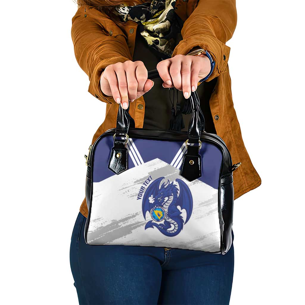 Bosnia and Herzegovina Football Custom Shoulder Handbag Go Zmajevi Mi smo uz vas White Version - Wonder Print Shop