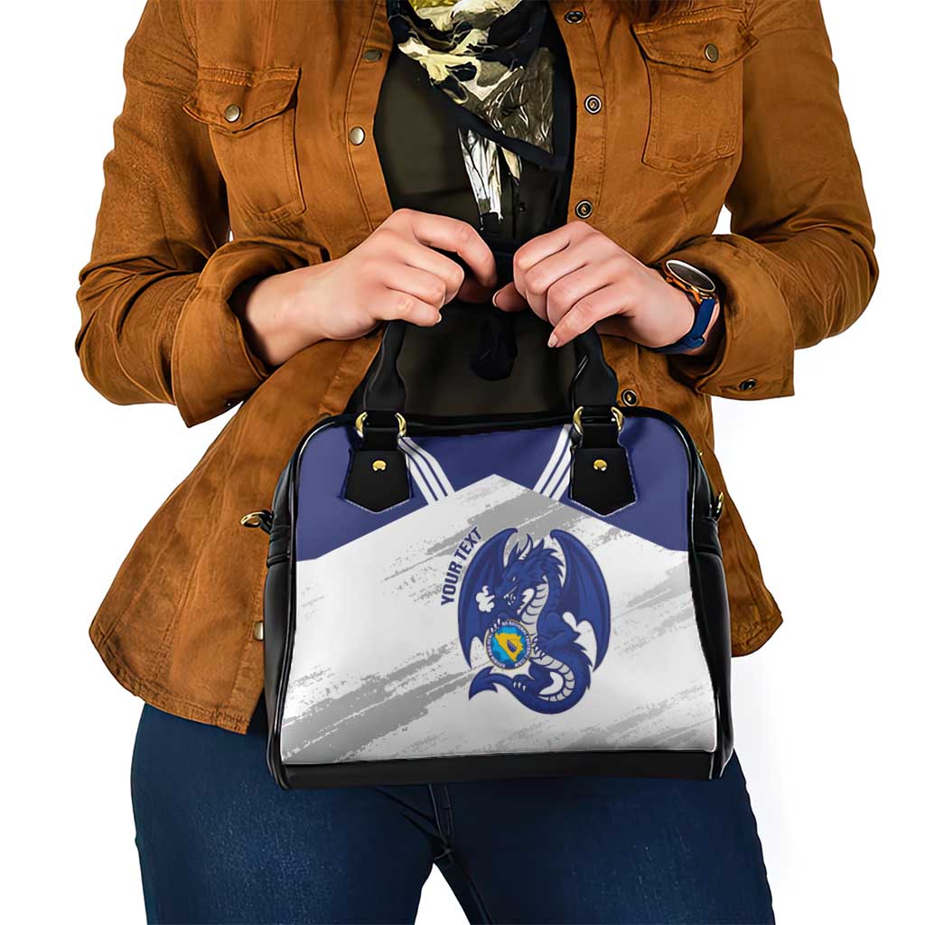 Bosnia and Herzegovina Football Custom Shoulder Handbag Go Zmajevi Mi smo uz vas White Version - Wonder Print Shop