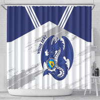 Bosnia and Herzegovina Football Custom Shower Curtain Go Zmajevi Mi smo uz vas White Version - Wonder Print Shop