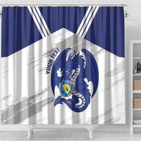 Bosnia and Herzegovina Football Custom Shower Curtain Go Zmajevi Mi smo uz vas White Version - Wonder Print Shop