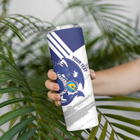 Bosnia and Herzegovina Football Custom Skinny Tumbler Go Zmajevi Mi smo uz vas White Version - Wonder Print Shop