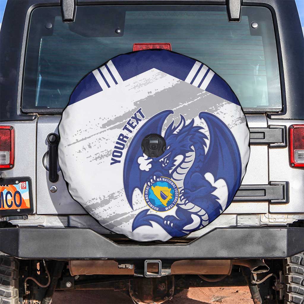 Bosnia and Herzegovina Football Custom Spare Tire Cover Go Zmajevi Mi smo uz vas White Version - Wonder Print Shop