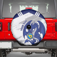 Bosnia and Herzegovina Football Custom Spare Tire Cover Go Zmajevi Mi smo uz vas White Version - Wonder Print Shop