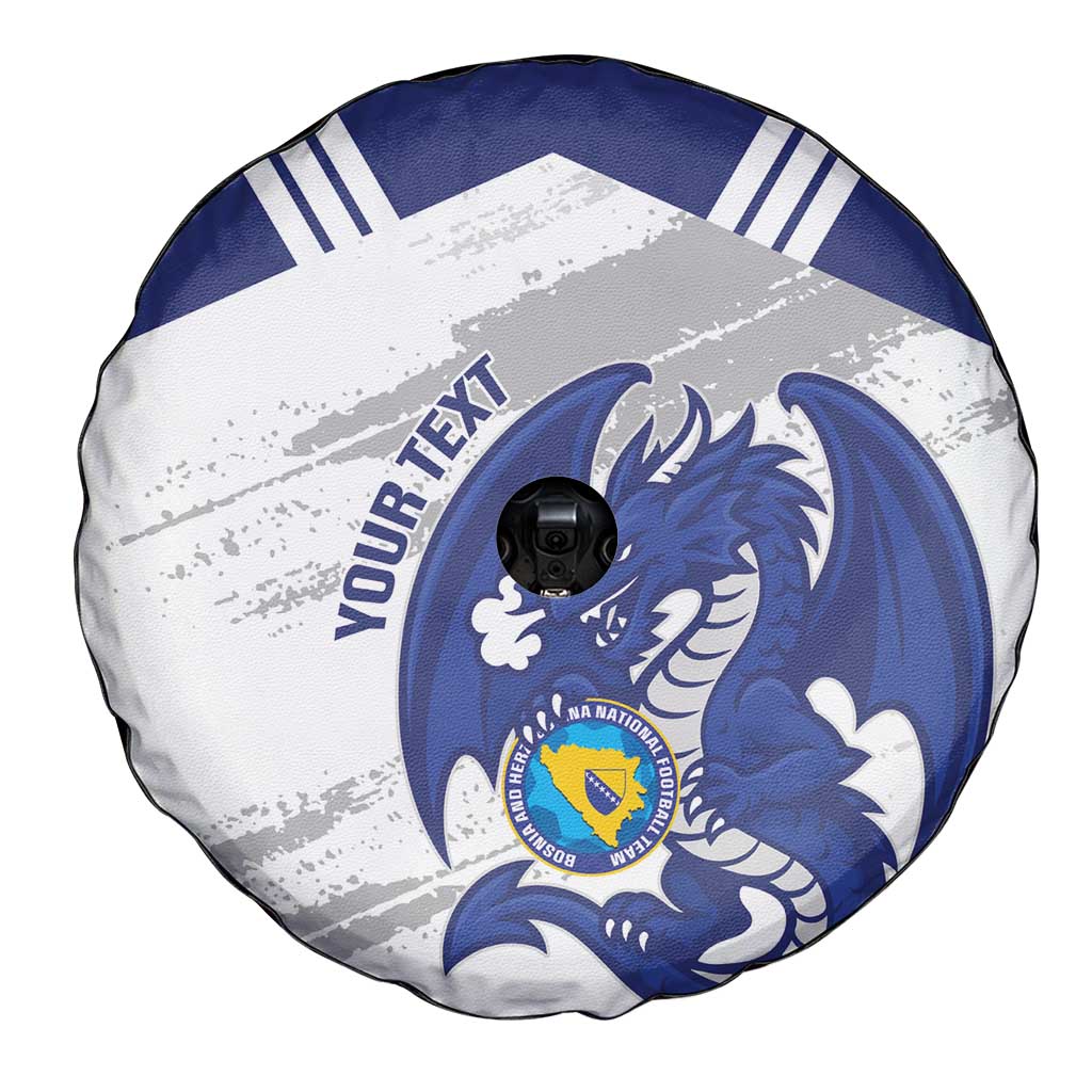 Bosnia and Herzegovina Football Custom Spare Tire Cover Go Zmajevi Mi smo uz vas White Version - Wonder Print Shop