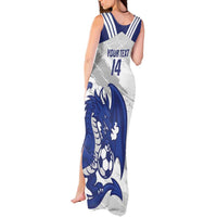 Bosnia and Herzegovina Football Custom Tank Maxi Dress Go Zmajevi Mi smo uz vas White Version - Wonder Print Shop