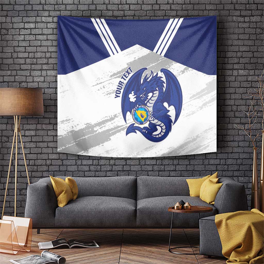 Bosnia and Herzegovina Football Custom Tapestry Go Zmajevi Mi smo uz vas White Version - Wonder Print Shop