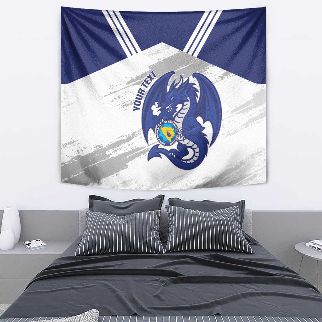 Bosnia and Herzegovina Football Custom Tapestry Go Zmajevi Mi smo uz vas White Version - Wonder Print Shop