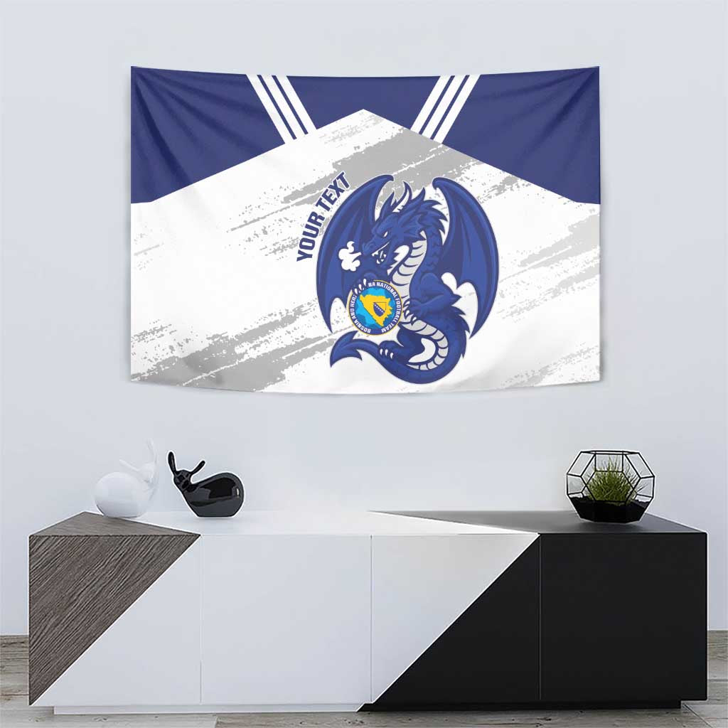 Bosnia and Herzegovina Football Custom Tapestry Go Zmajevi Mi smo uz vas White Version - Wonder Print Shop