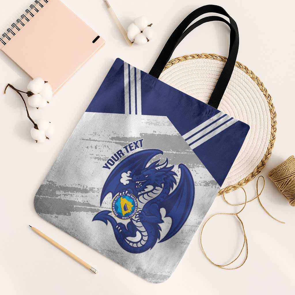 Bosnia and Herzegovina Football Custom Tote Bag Go Zmajevi Mi smo uz vas White Version - Wonder Print Shop