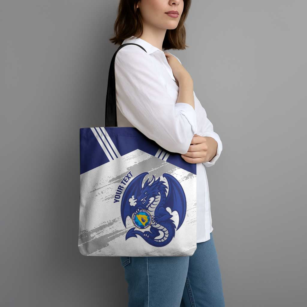 Bosnia and Herzegovina Football Custom Tote Bag Go Zmajevi Mi smo uz vas White Version - Wonder Print Shop