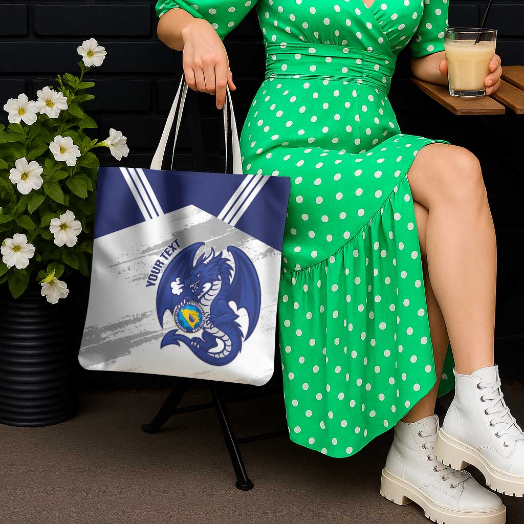 Bosnia and Herzegovina Football Custom Tote Bag Go Zmajevi Mi smo uz vas White Version - Wonder Print Shop