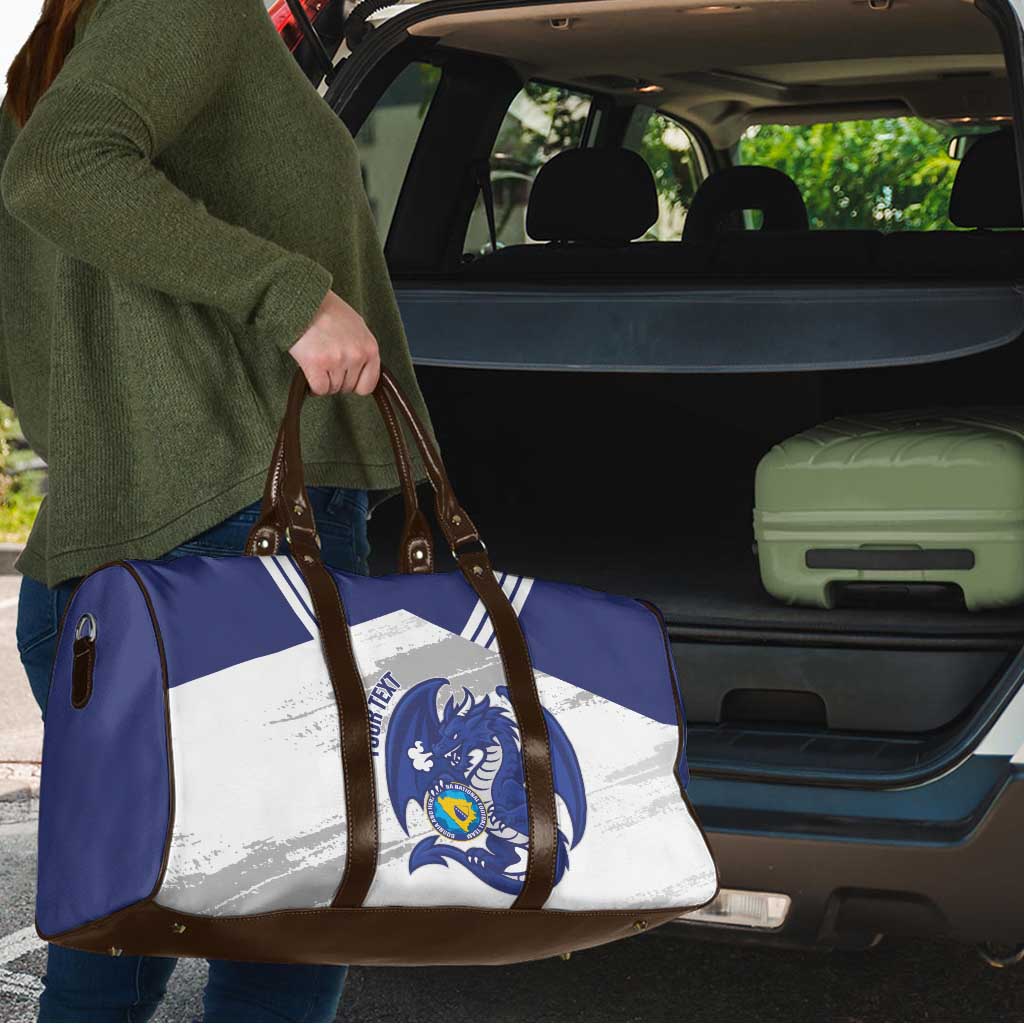 Bosnia and Herzegovina Football Custom Travel Bag Go Zmajevi Mi smo uz vas White Version - Wonder Print Shop