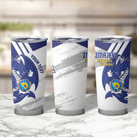 Bosnia and Herzegovina Football Custom Tumbler Cup Go Zmajevi Mi smo uz vas White Version - Wonder Print Shop