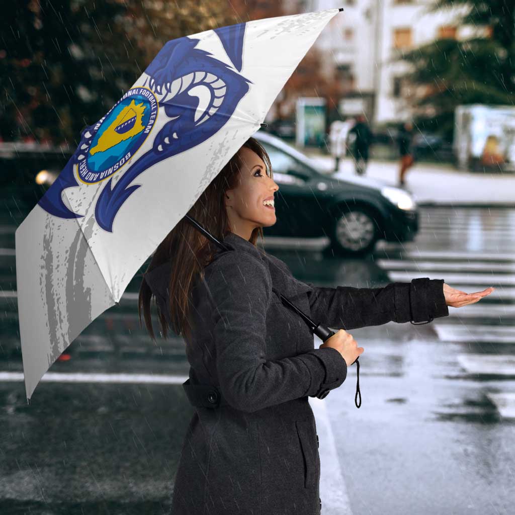 Bosnia and Herzegovina Football Custom Umbrella Go Zmajevi Mi smo uz vas White Version - Wonder Print Shop