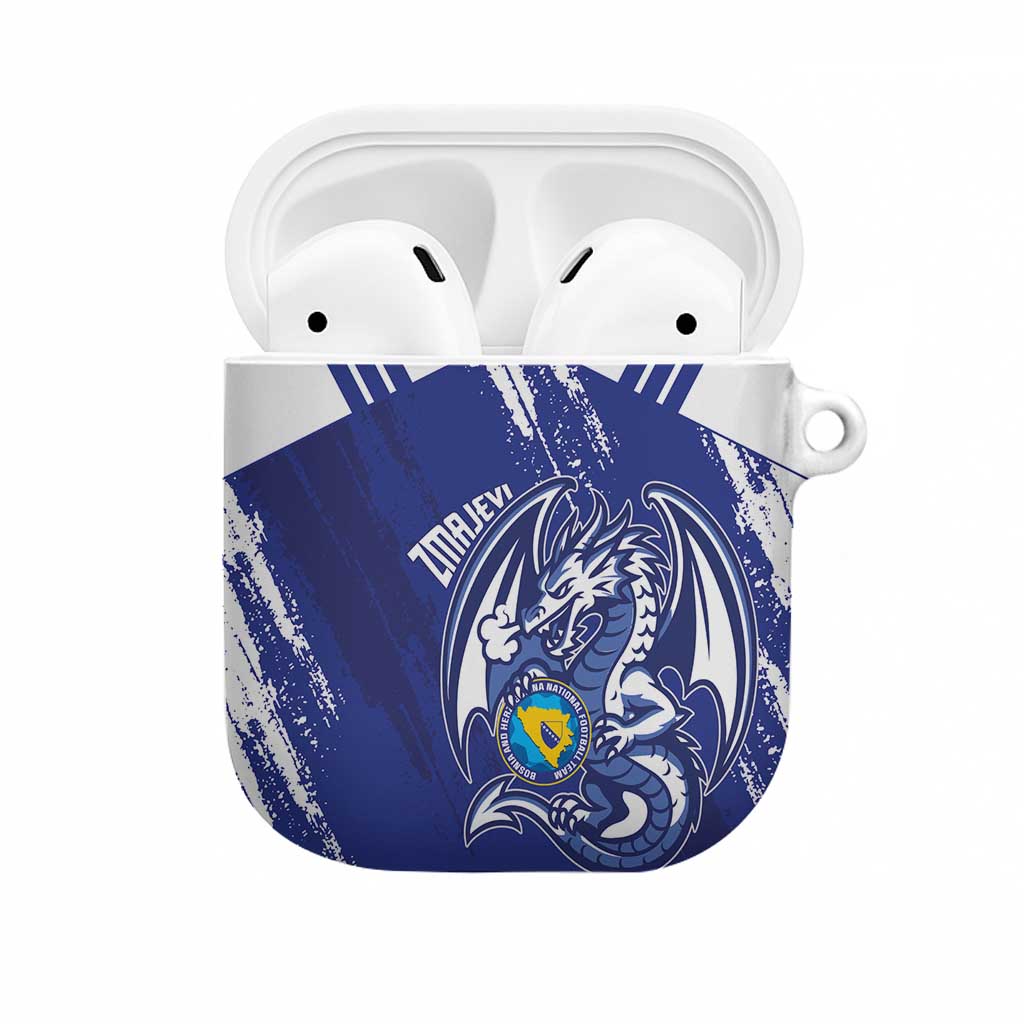 Bosnia and Herzegovina Football AirPods Case Go Zmajevi Mi smo uz vas Blue Version - Wonder Print Shop