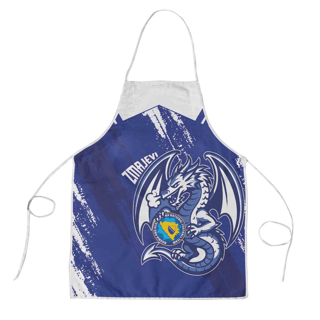 Bosnia and Herzegovina Football Apron Go Zmajevi Mi smo uz vas Blue Version - Wonder Print Shop