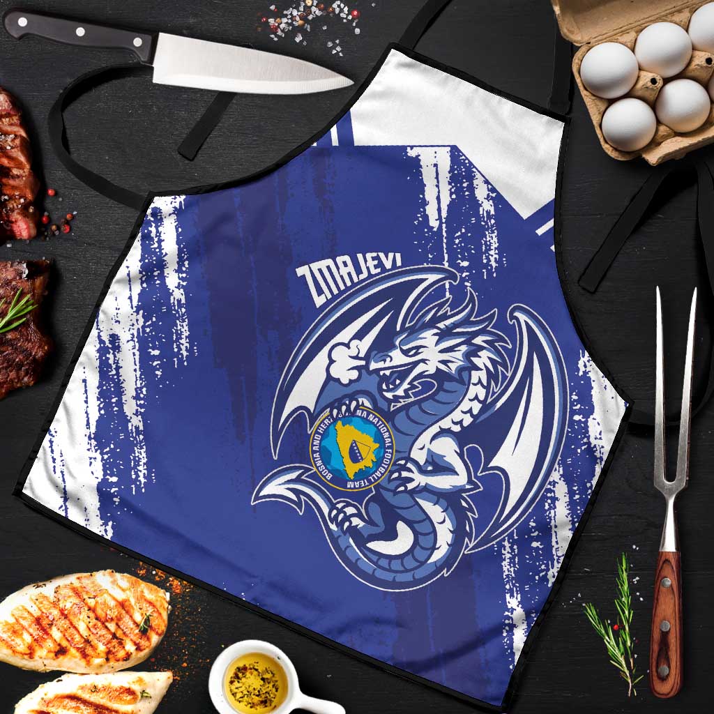 Bosnia and Herzegovina Football Apron Go Zmajevi Mi smo uz vas Blue Version - Wonder Print Shop