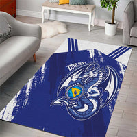 Bosnia and Herzegovina Football Area Rug Go Zmajevi Mi smo uz vas Blue Version - Wonder Print Shop