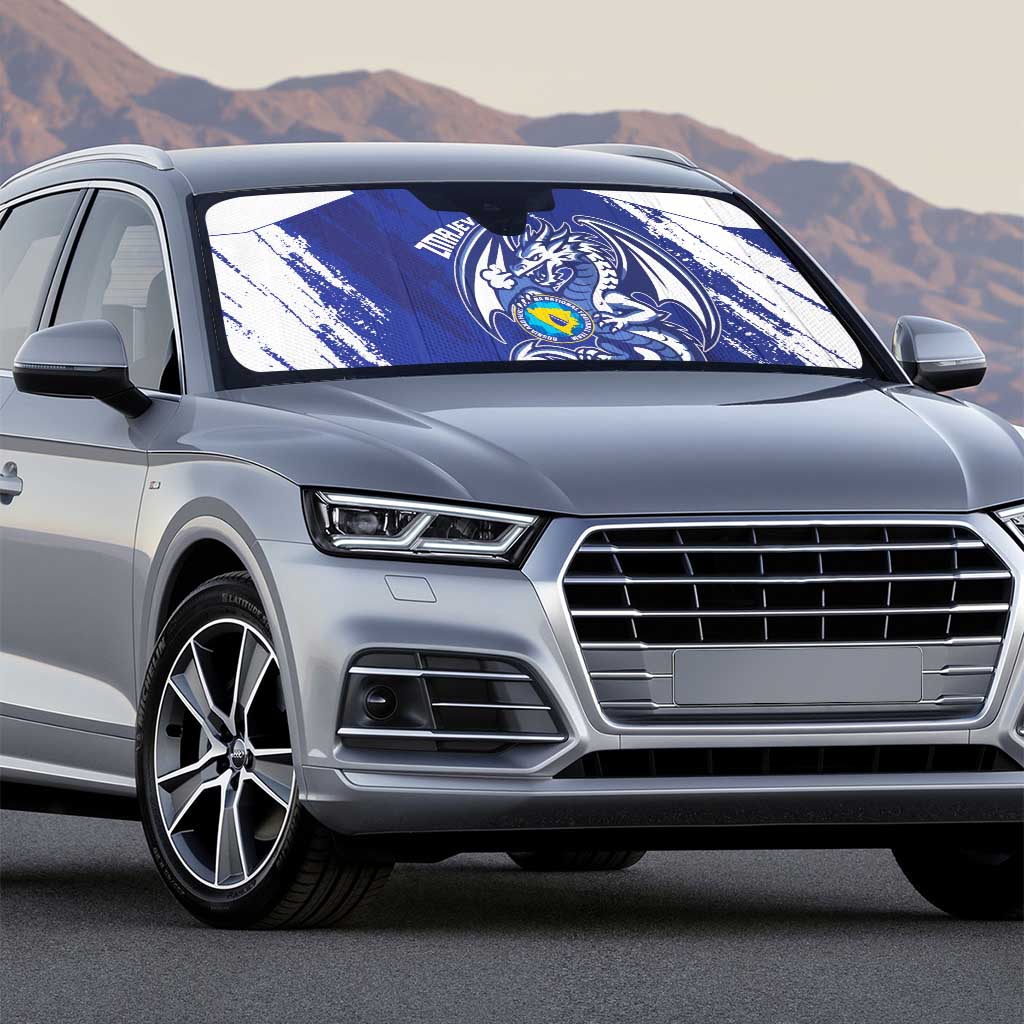 Bosnia and Herzegovina Football Auto Sun Shade Go Zmajevi Mi smo uz vas Blue Version - Wonder Print Shop