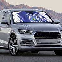 Bosnia and Herzegovina Football Auto Sun Shade Go Zmajevi Mi smo uz vas Blue Version - Wonder Print Shop