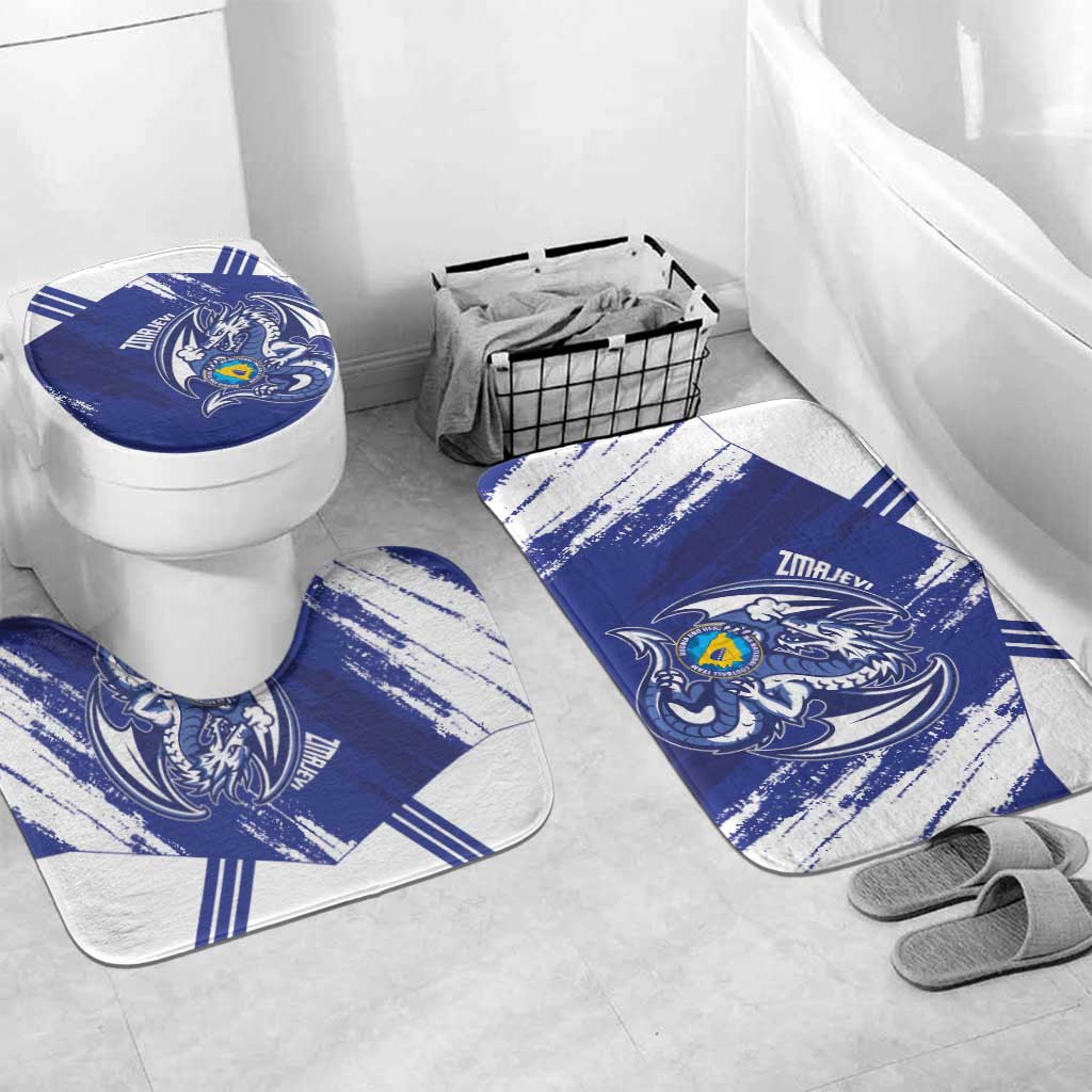Bosnia and Herzegovina Football Bathroom Set Go Zmajevi Mi smo uz vas Blue Version - Wonder Print Shop