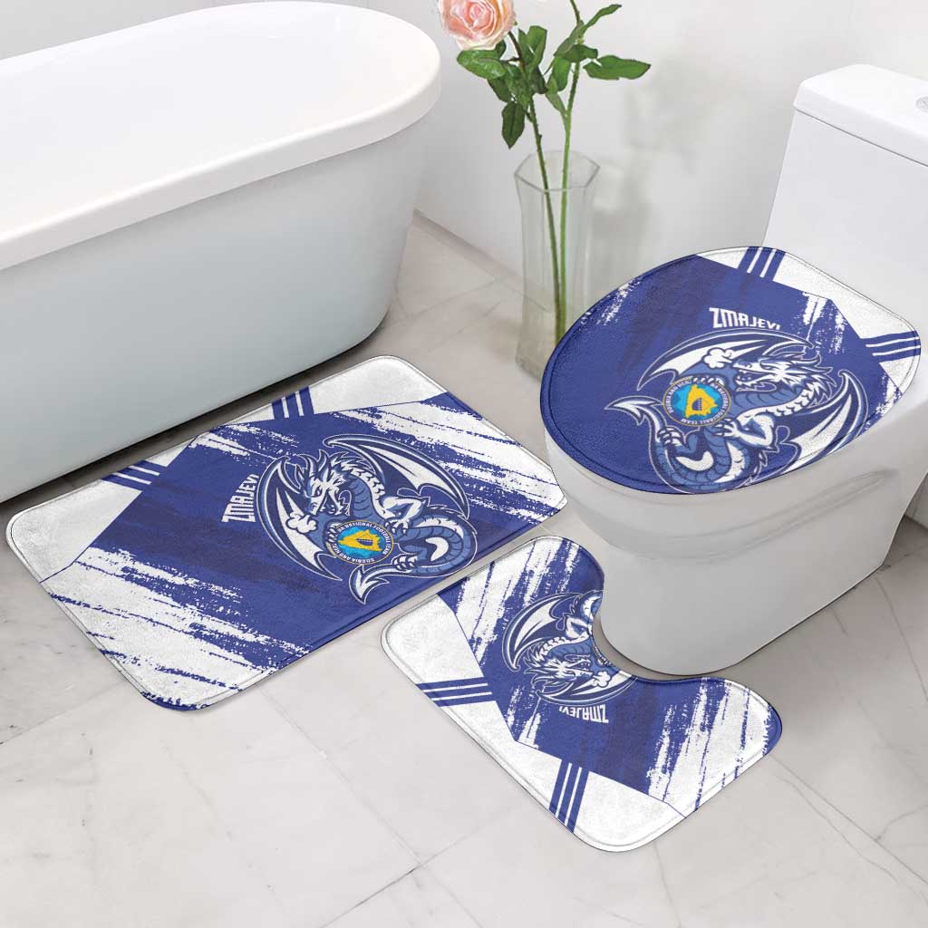 Bosnia and Herzegovina Football Bathroom Set Go Zmajevi Mi smo uz vas Blue Version - Wonder Print Shop
